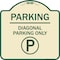 Signmission Parking Diagonal Parking W/ Parking Heavy-Gauge Aluminum Sign, 18" x 18", TG-1818-23472 A-DES-TG-1818-23472 - alternate 1